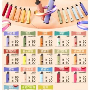 鎧斯 KIS5 一次性 6500口磁吸式 自由混搭一次性電子煙款 (18 個口味)